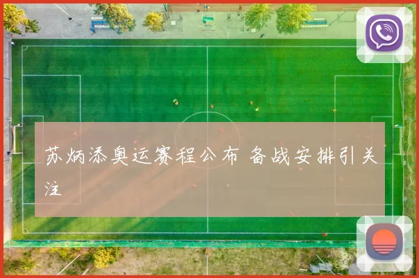 苏炳添奥运赛程公布 备战安排引关注
